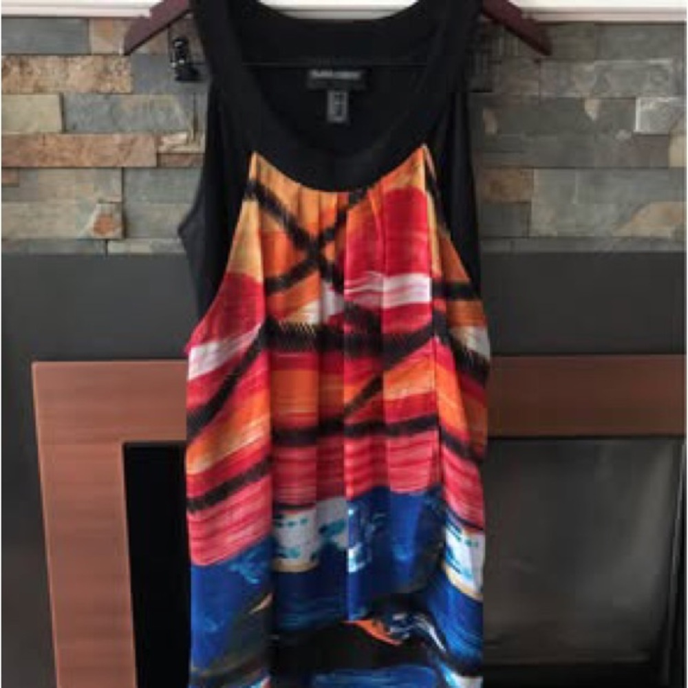 Frank Lyman Design Black and Multicolor Top